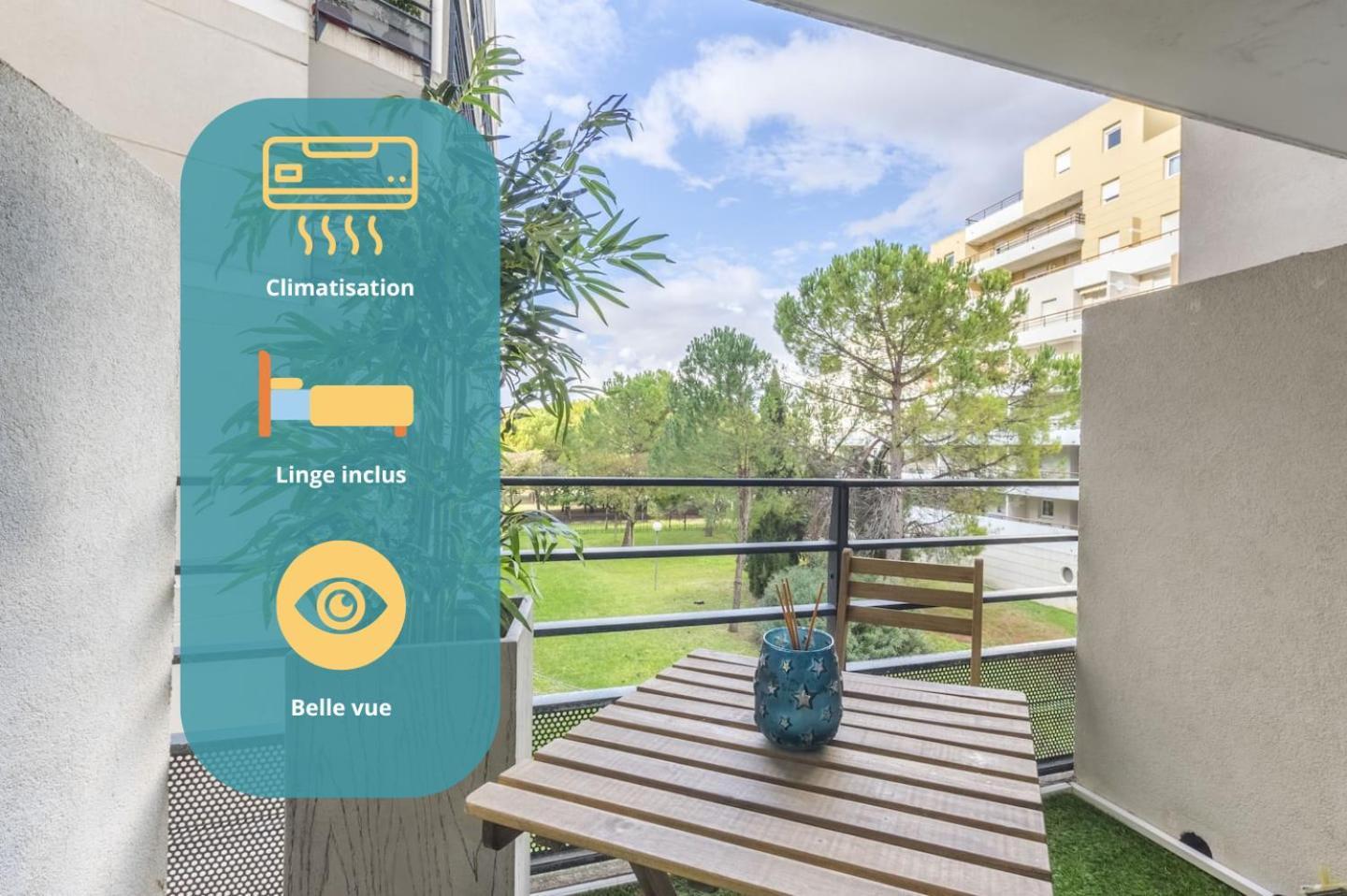 Superbe Appt Port Marianne, Parking Prive, 4 Personnes Apartamento Montpellier